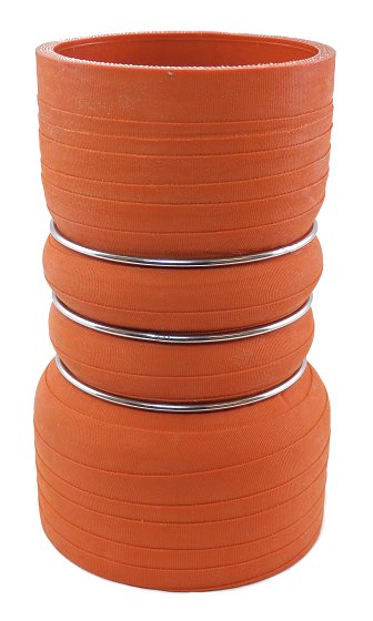 3.5" ID to 3" ID X 6" Long - Matte Red - Aramid 500 Degrees