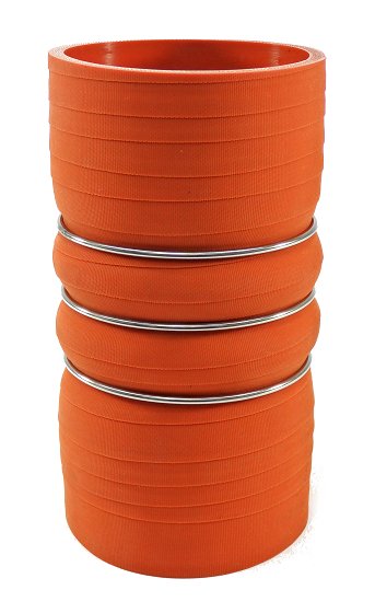 3" ID X 6" Long - Matte Red - Aramid 500 Degrees