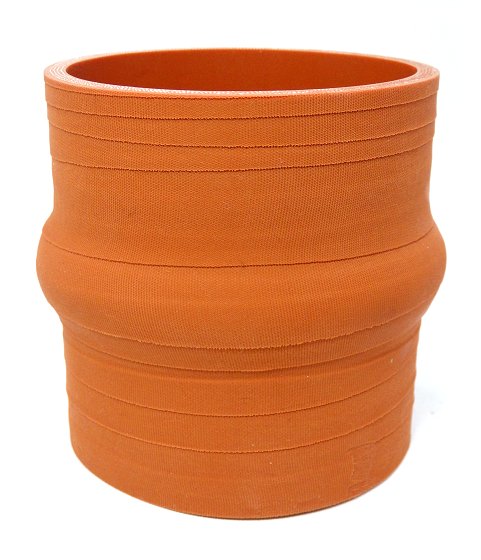 3.5" ID X 4" Long - Matte Red - Aramid 500F