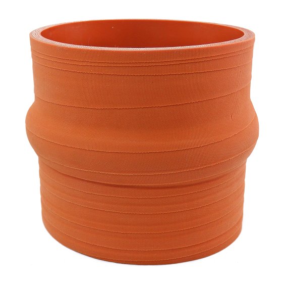 4" ID X 4" Long - Matte Red - Aramid 500F