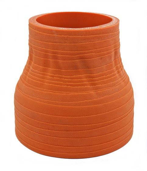 3" ID to 2" ID - Matte Red - Aramid 500 Degree