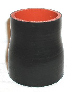 2.5" ID to 2" ID - Gloss Black