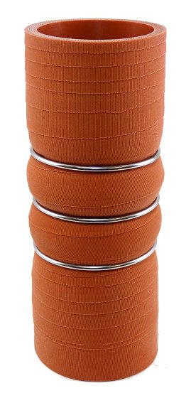 2" ID X 6" Long - Matte Red -  Aramid 500 Degrees