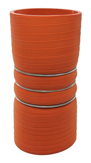 3.5" ID X 8" Long - Matte Red - Aramid 500 Degrees