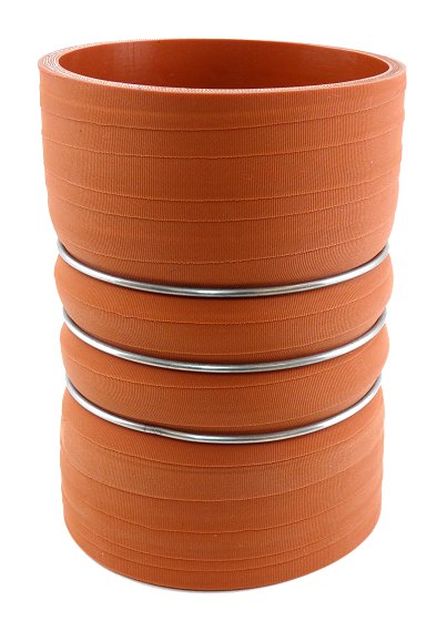 4" ID X 6" Long - Matte Red - Aramid 500 Degrees