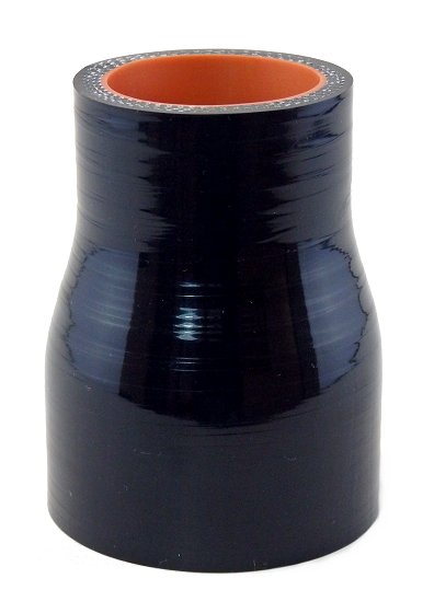 2" ID to 1.38" ID - Gloss Black 500F
