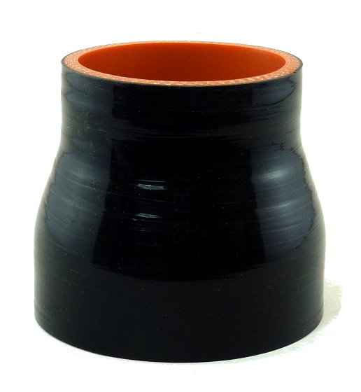 3" ID to 2.38" ID - Gloss Black