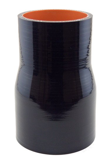 3" ID to 2.5" ID - Gloss Black, 5" Long Version