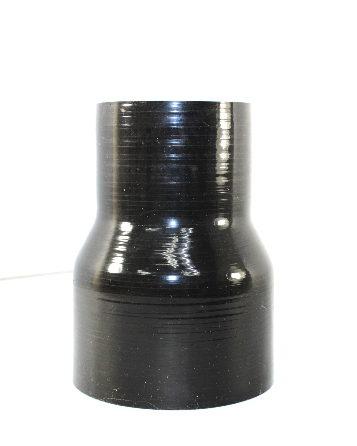 4" ID to 3" ID X 6" Long - Gloss Black