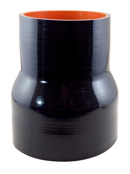 5" ID to 4" ID - Gloss Black, 6" Long Version